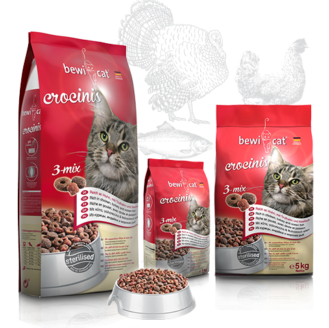Bewi Cat Crocinis 3-Mix 1KG