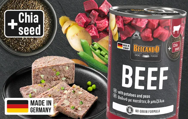 BELCANDO BEEF WITH POTATOES AND PEAS 400g