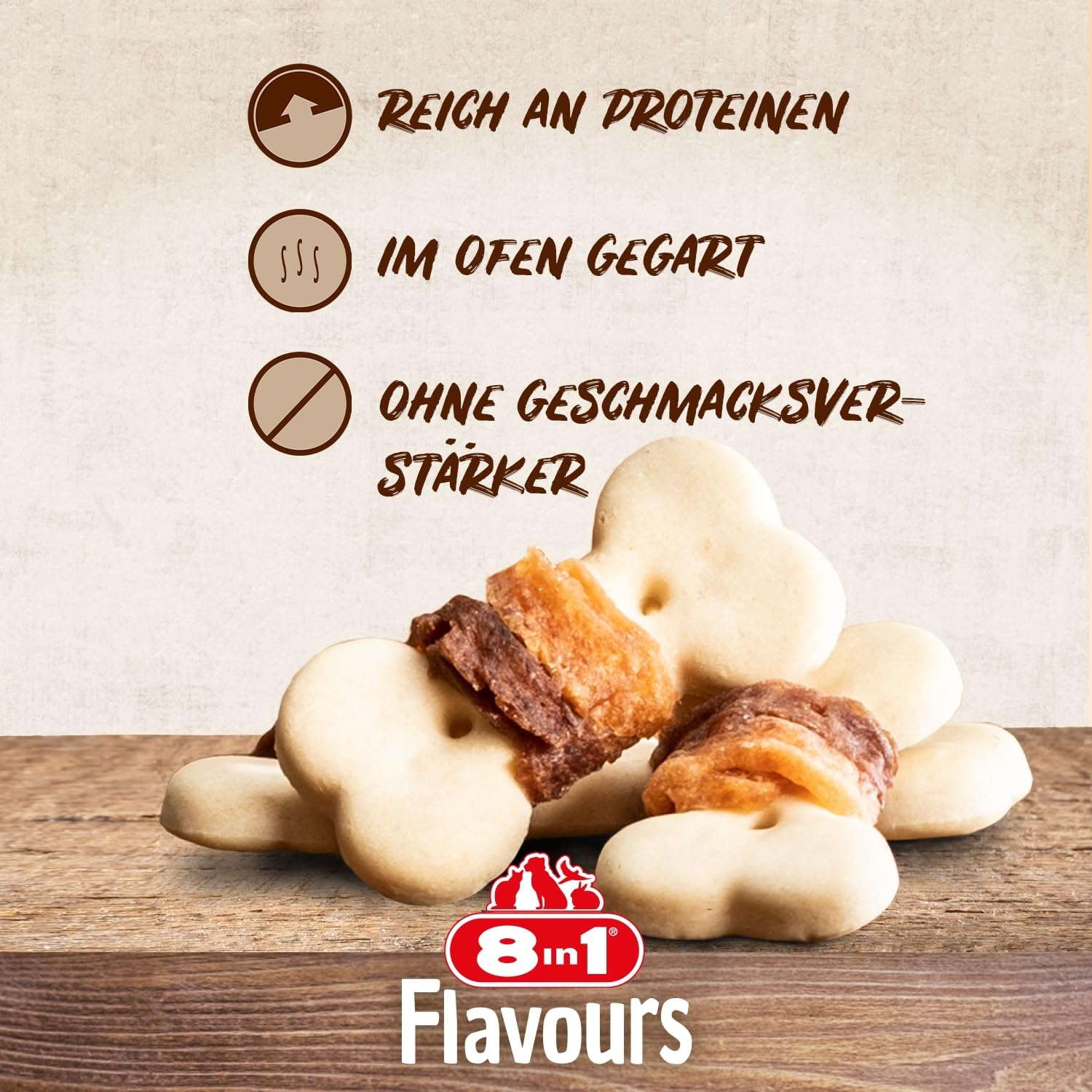 8In1 Flavours Meaty Biscuit 100g
