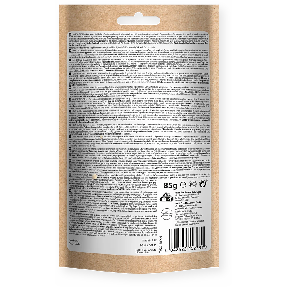 8in1 Calcium Bones 85g