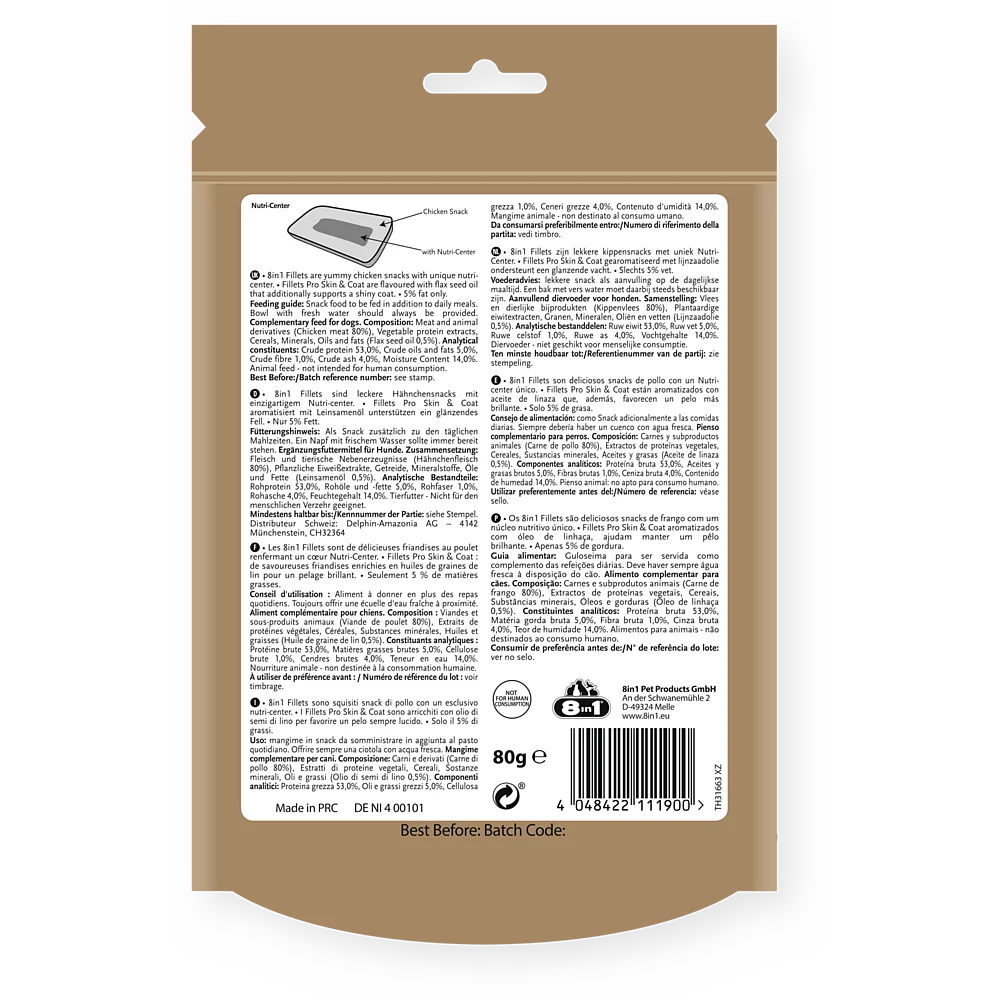 Snack 8in1 Fillets Pro Skin & Coat