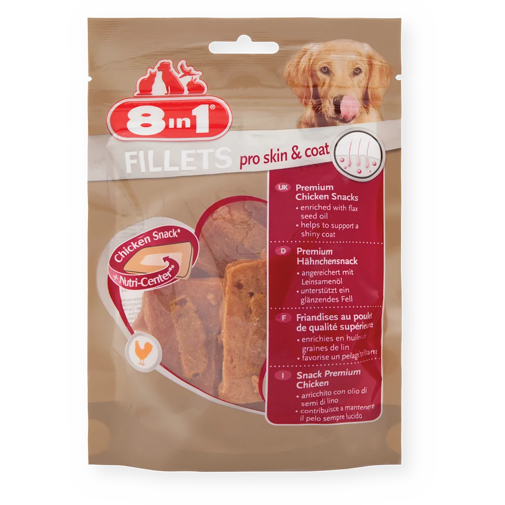 Snack 8in1 Fillets Pro Skin & Coat