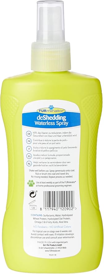 Furminator deShedding Waterless Spray, 251 ml, Green