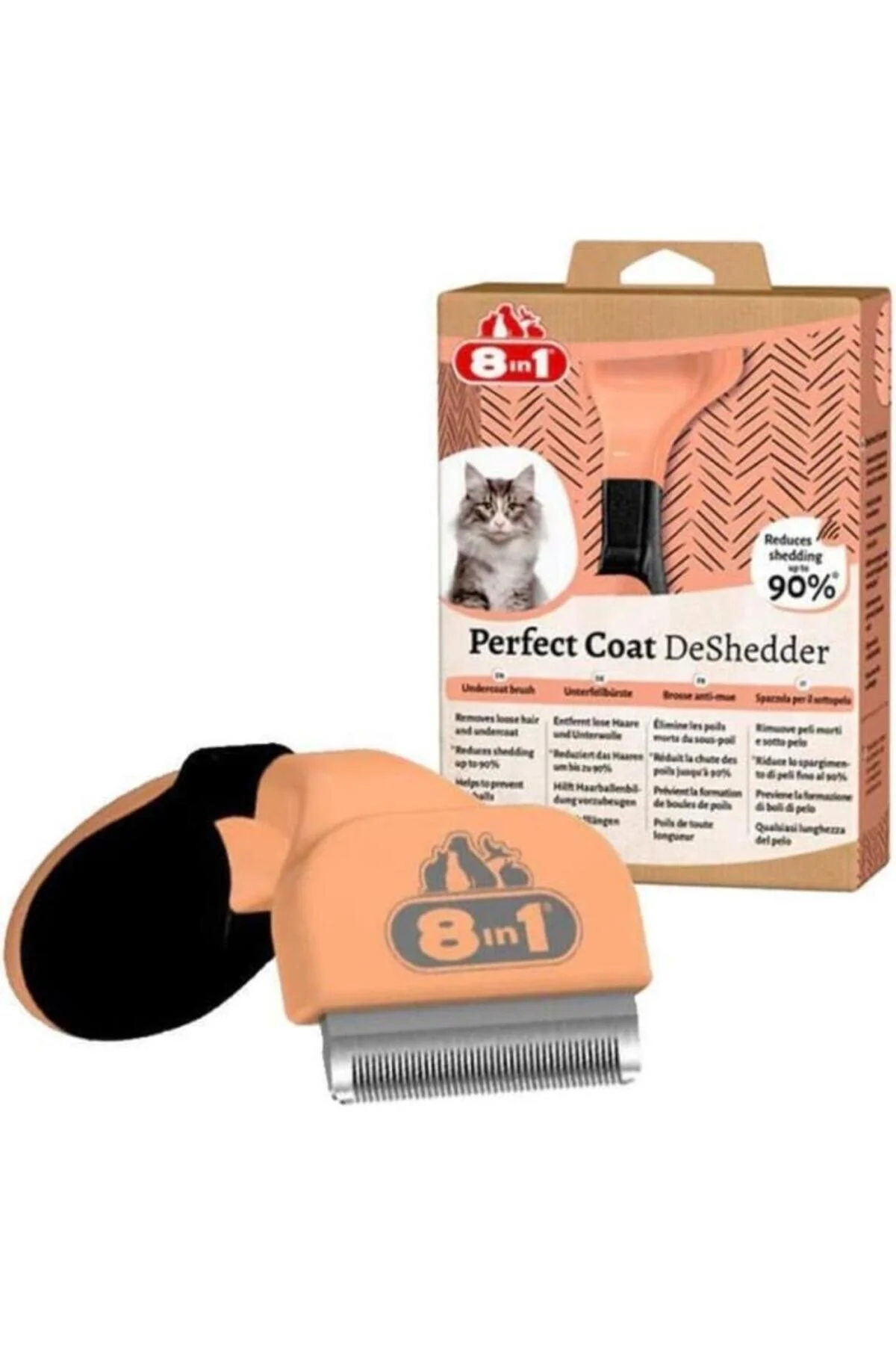 8in1 Perfect Coat DeShedder for Cats