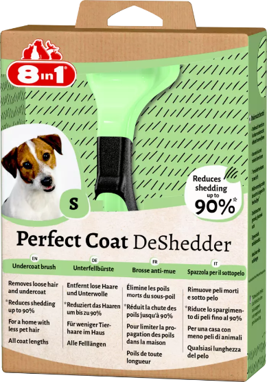 8 in 1 Perfect Coat DeShedder – Small