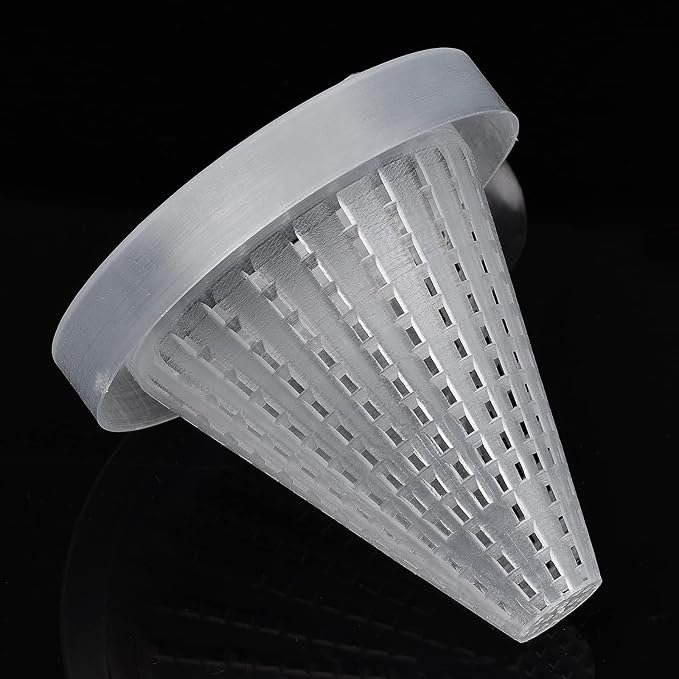 Live Blood Worm Plastic Cone Cup Shape Basket Feeder for Feeding Fish with Suckers