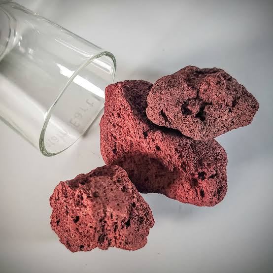 Red lava stone Per KG
