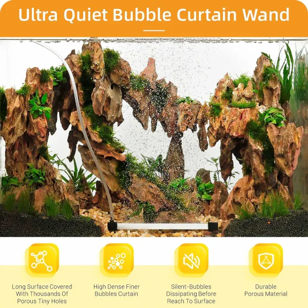 Curtain Aluminum Alloy Fish Tank Aerator 20 cm