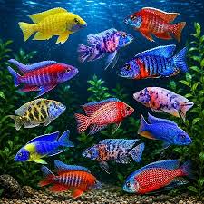 MIXED PEACOCK CICHLIDS 4.5"
